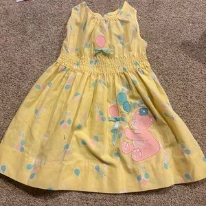 Vintage Kids Exchange Yellow Dress With Bear size 3T